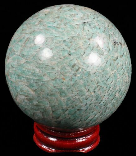 Polished Amazonite Crystal Sphere - Madagascar #59689